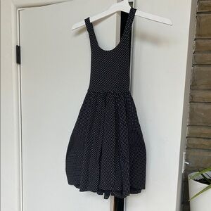 Charming Black and White Polka Dot Kids Dress